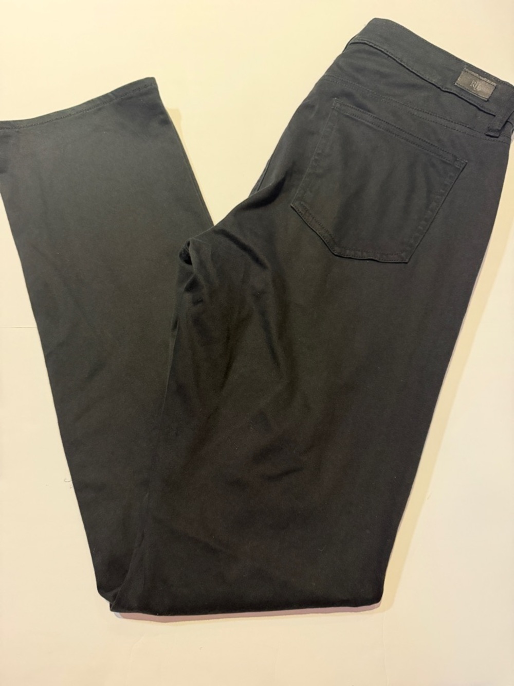 Ralph Lauren Black Straight-Leg Pants